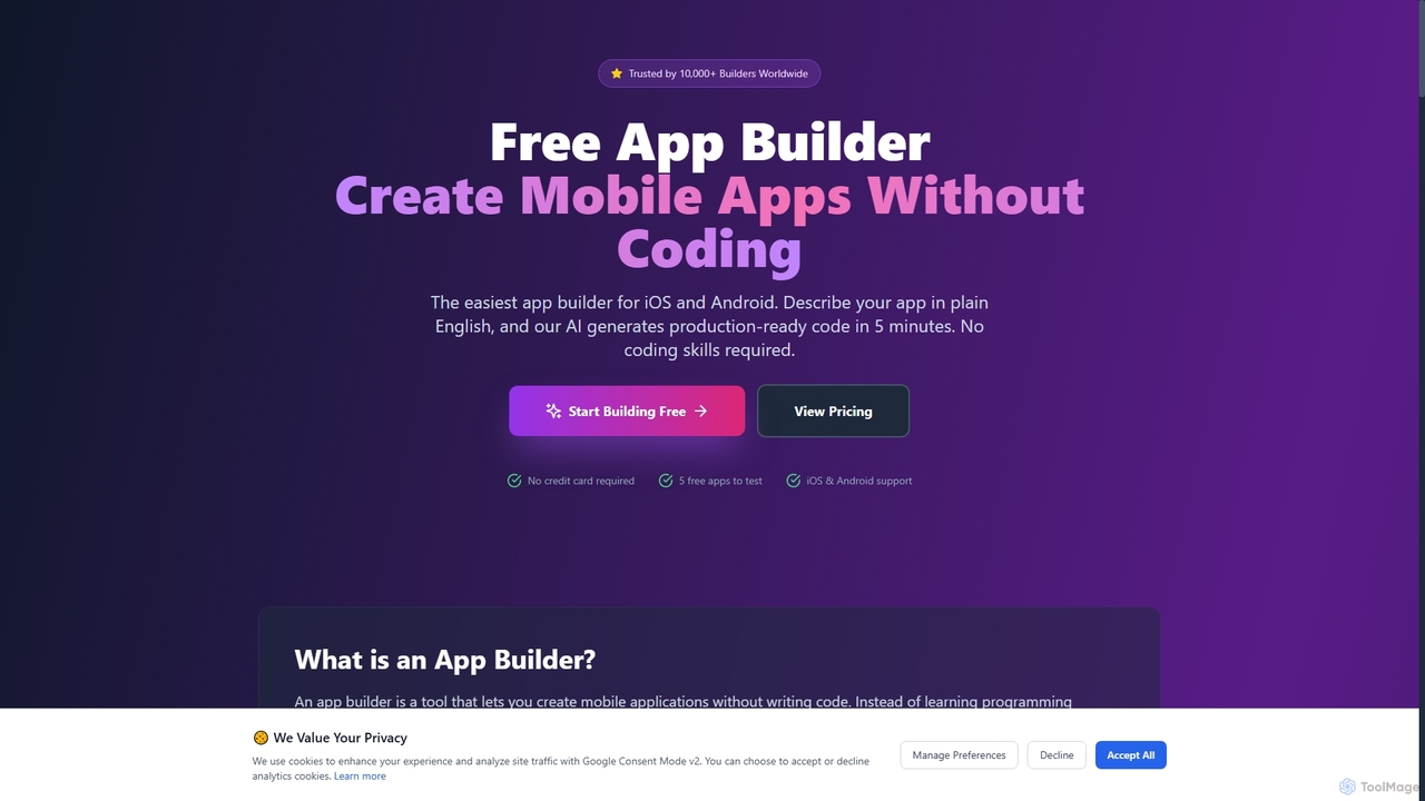 App Builder - Create iOS & Android Apps Free | SupaDupaAI for SupaDupaAI