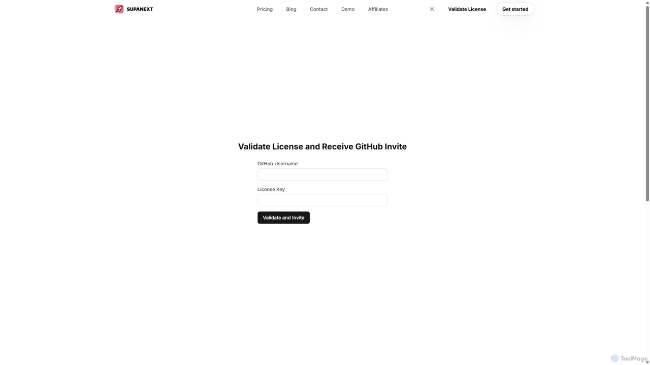 Supanext - Nextjs Supabase SaaS Starter for Supanext