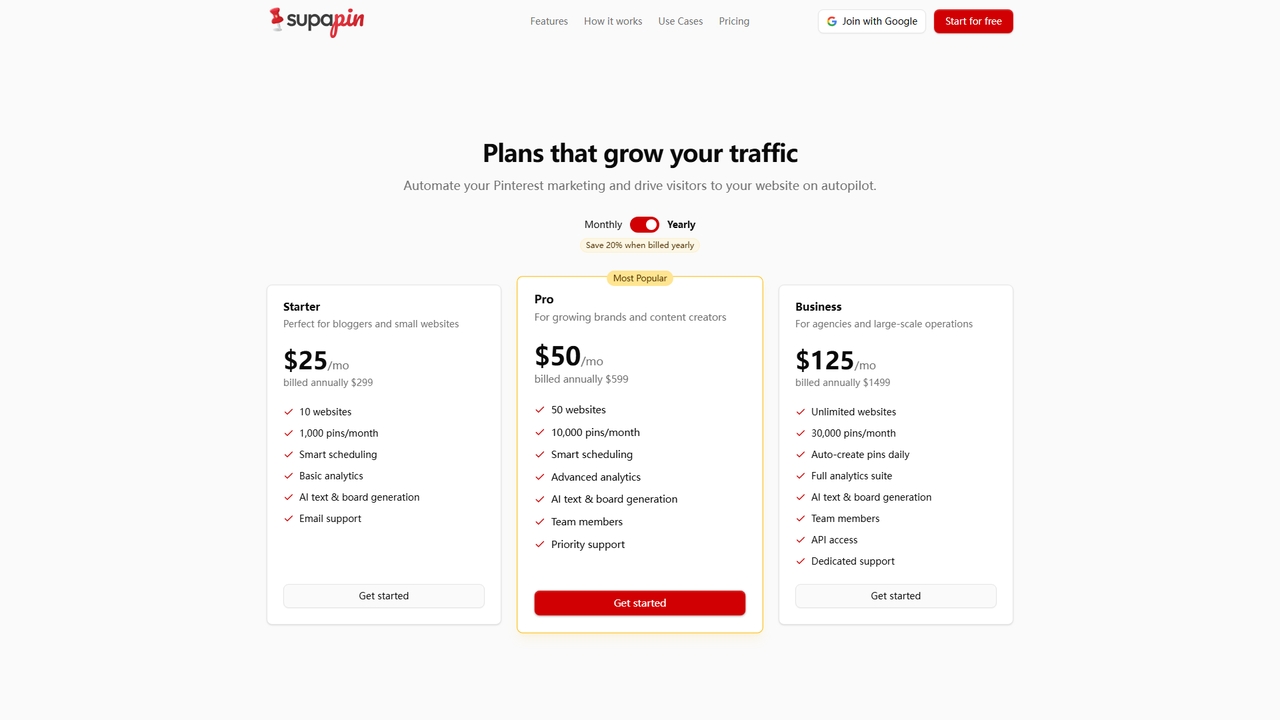 Pricing | Supapin for Supapin