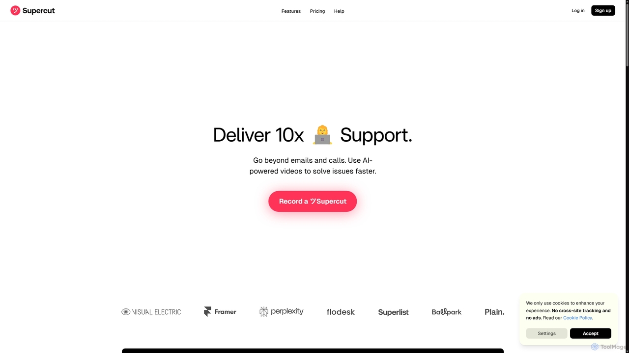 ツSupercut for Customer Support - The AI Screen Recorder for Better Support for Supercut