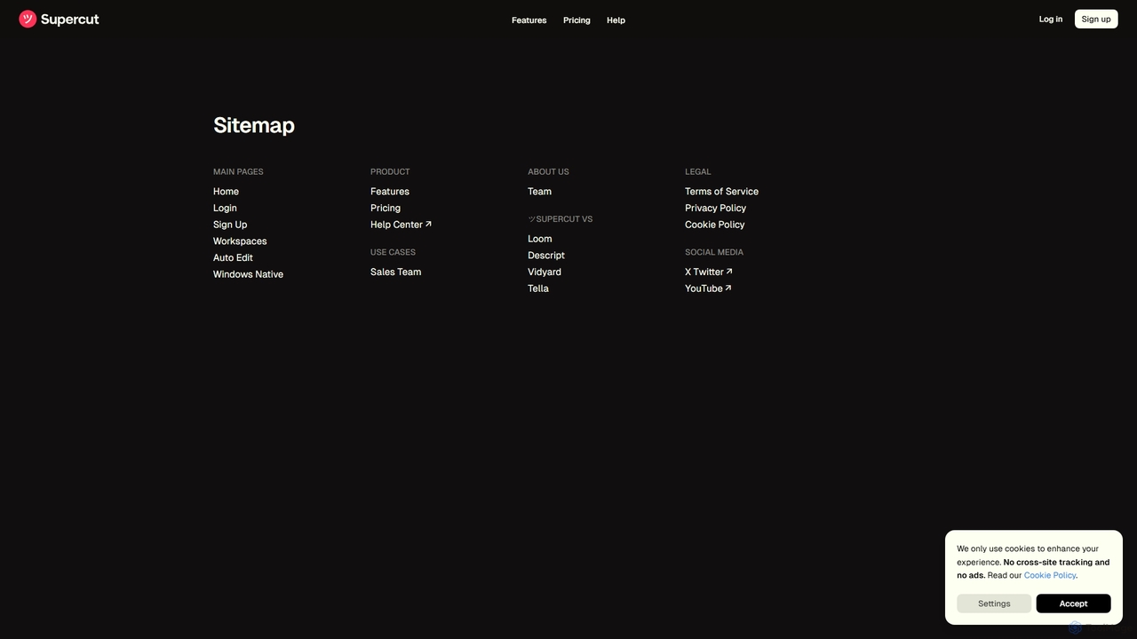 Sitemap - ツSupercut for Supercut