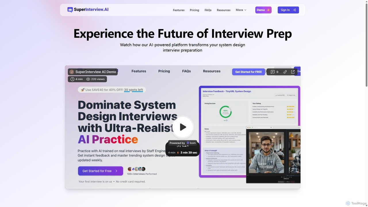 Demo | SuperInterview AI for SuperInterview