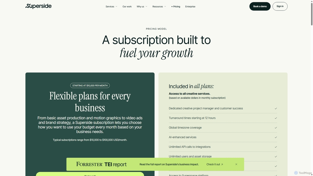 Flexible Subscription Plans For Your Business for Superside