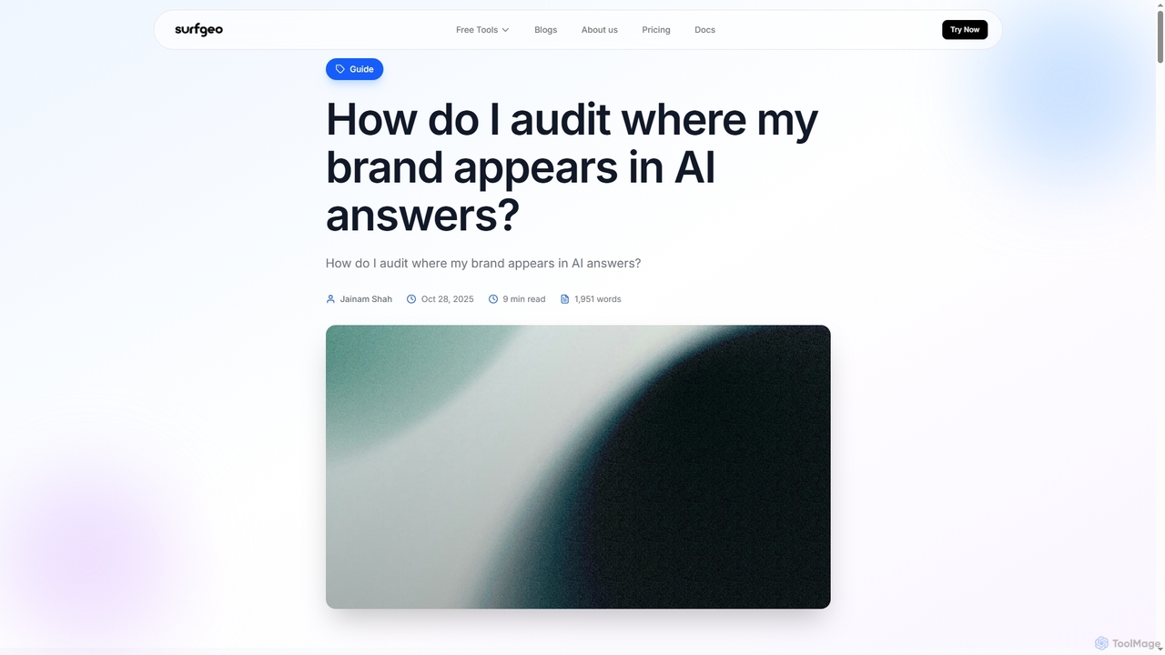 How do I audit where my brand appears in AI answers? for Surfgeo