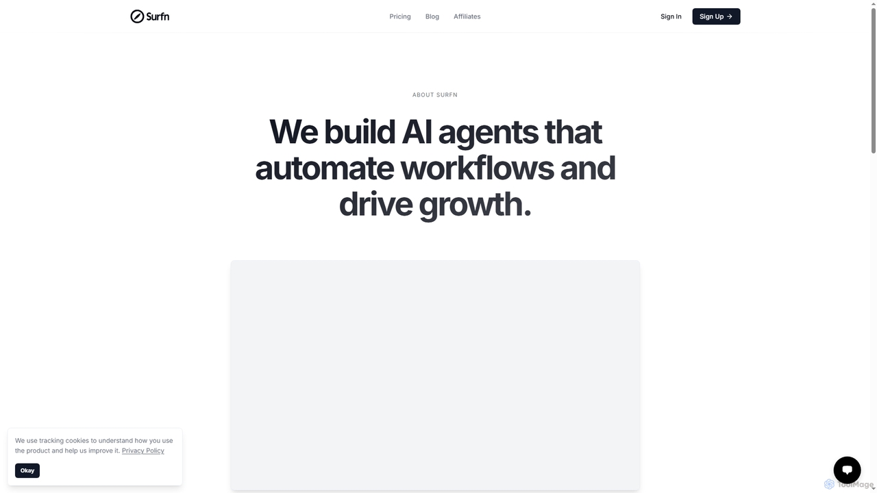 About Surfn | AI Agents that boost engagement, conversion and business growth for Surfn