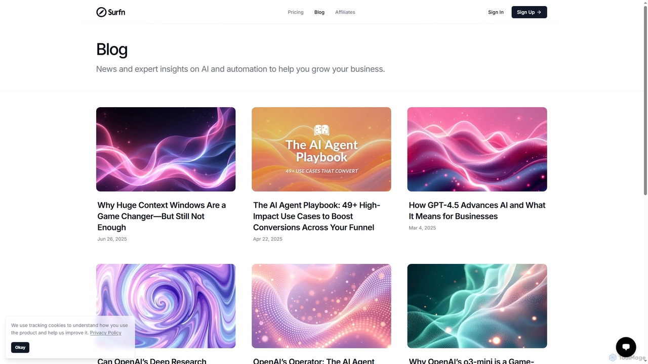 Blog | Surfn AI | AI Agents driving business growth. for Surfn