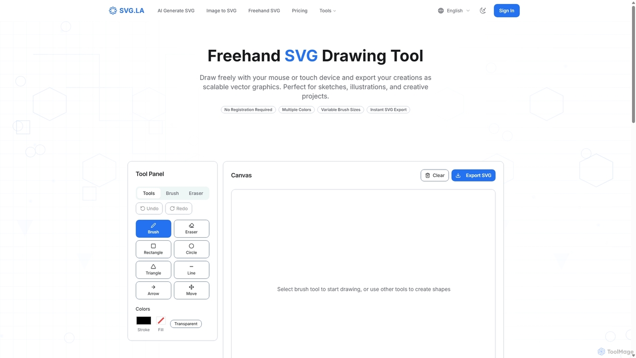 Freehand SVG: Create beautiful hand-drawn SVG illustrations for SVG.LA