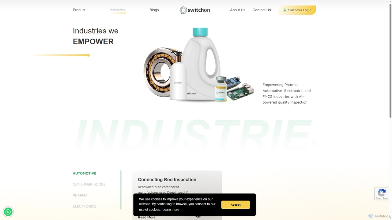 Industries Automotive - SwitchOn for SwitchOn