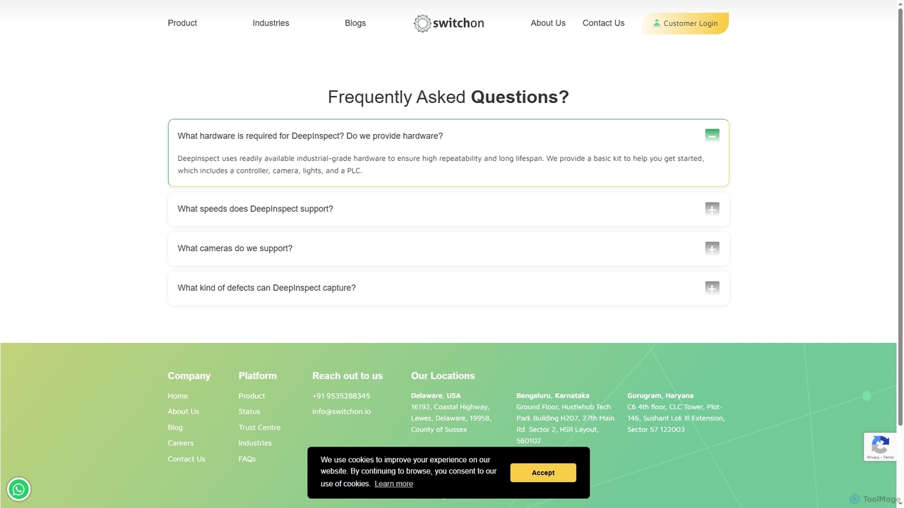 FAQs-SwitchOn for SwitchOn