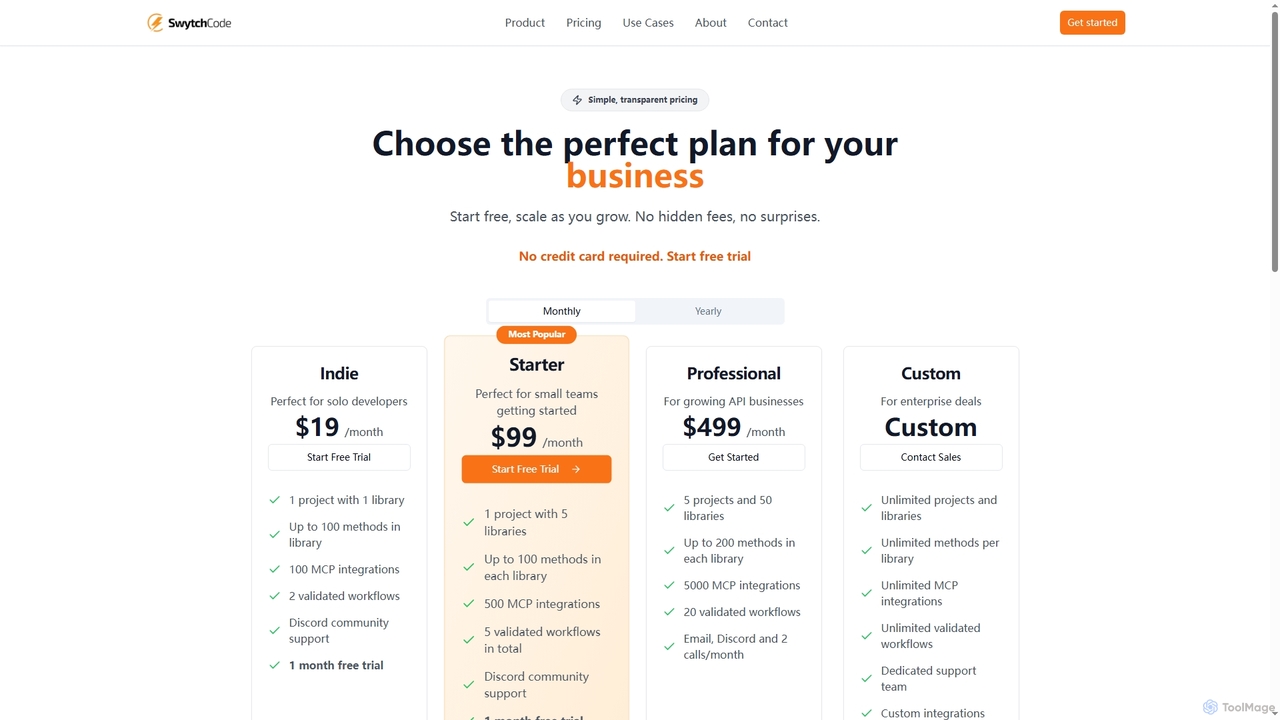 Pricing | Swytchcode - Simple, Transparent Pricing for Swytchcode