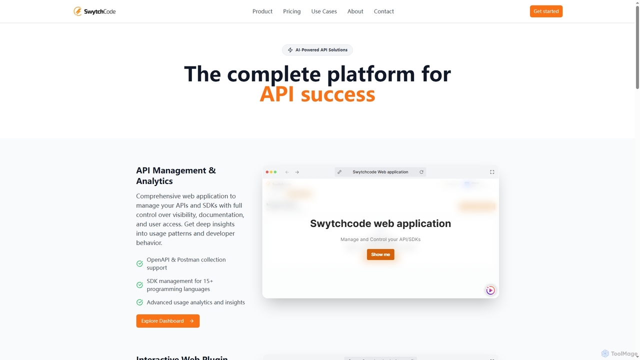 Product | Swytchcode - AI-Powered API Solutions for Swytchcode