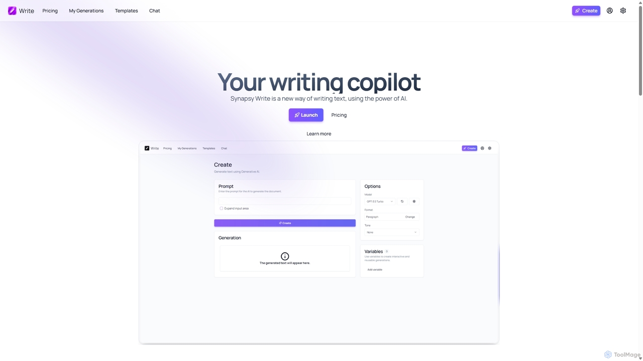Synapsy Write