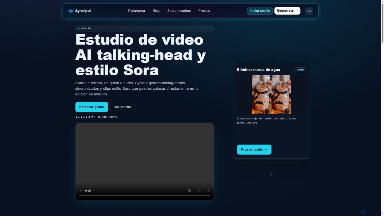 Synclip — Generador de video IA for Synclip