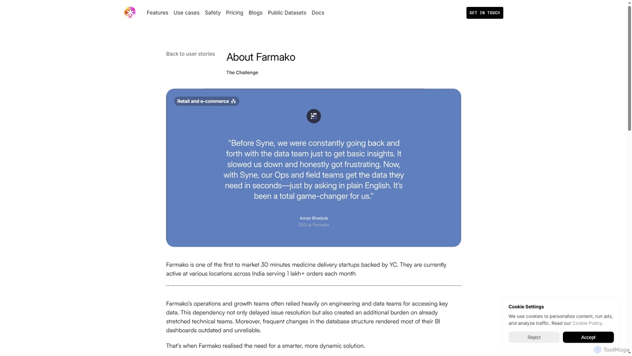 Syne - Simplify your analytics with AI for Syne