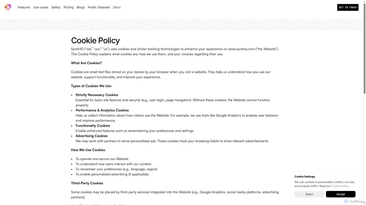 Privacy Policy | SyneHQ - Faster decisions from your data with AI for Syne