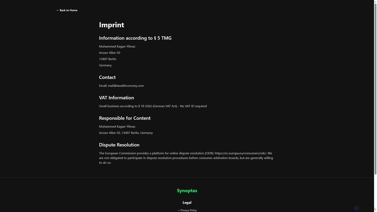 Synoptas - AI Business Strategy Planner for Synoptas