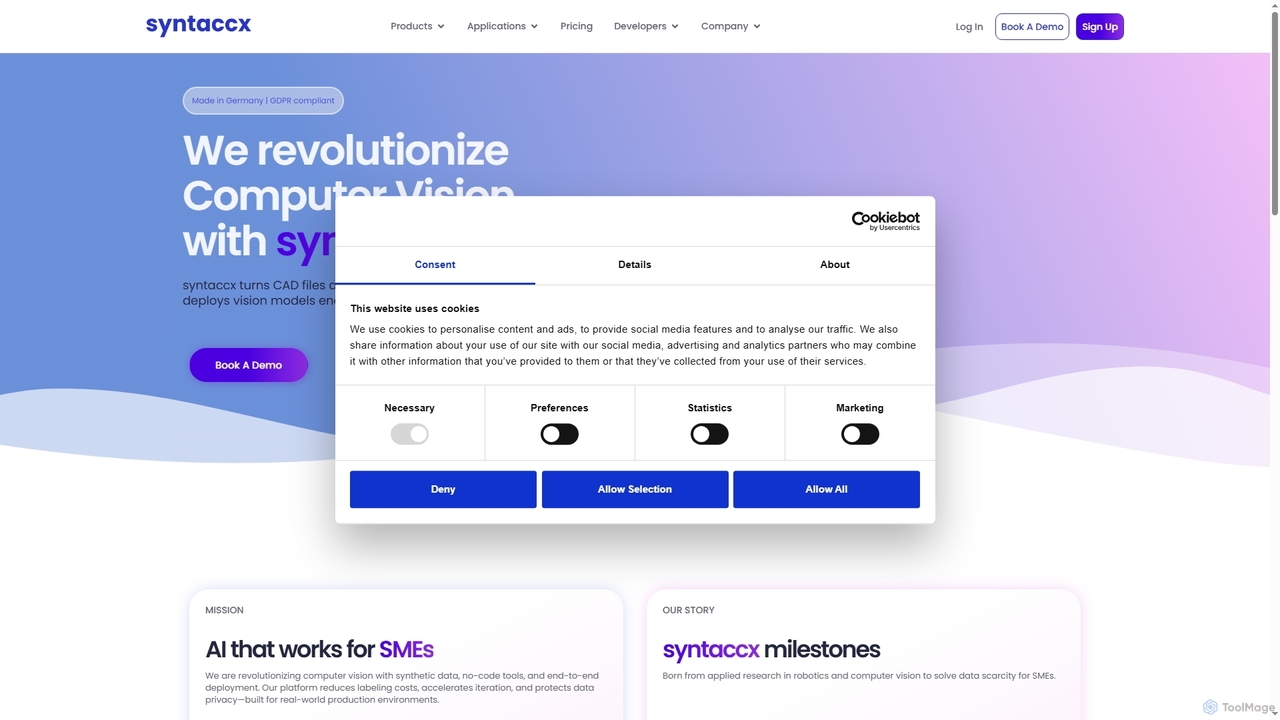 syntaccx: Who we are – building the future of computer vision for Syntaccx