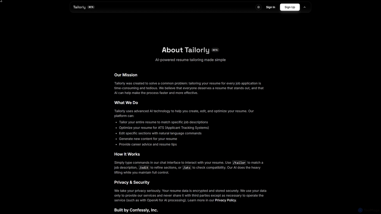 About Us | Tailorly | Tailorly for Tailorly