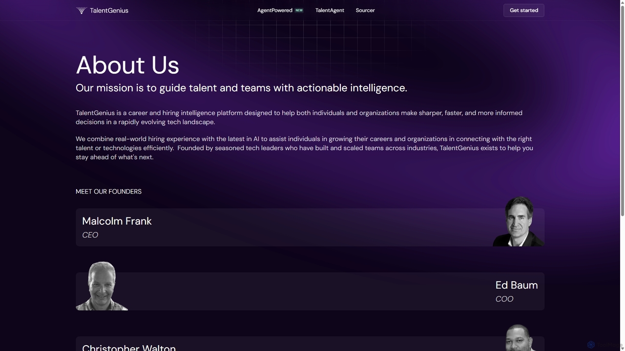 About | TalentGenius for TalentGenius