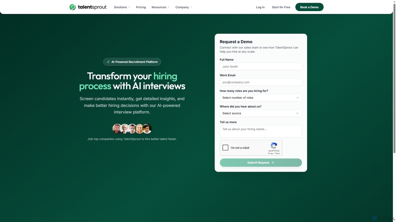 Request a Demo - TalentSprout | TalentSprout for TalentSprout