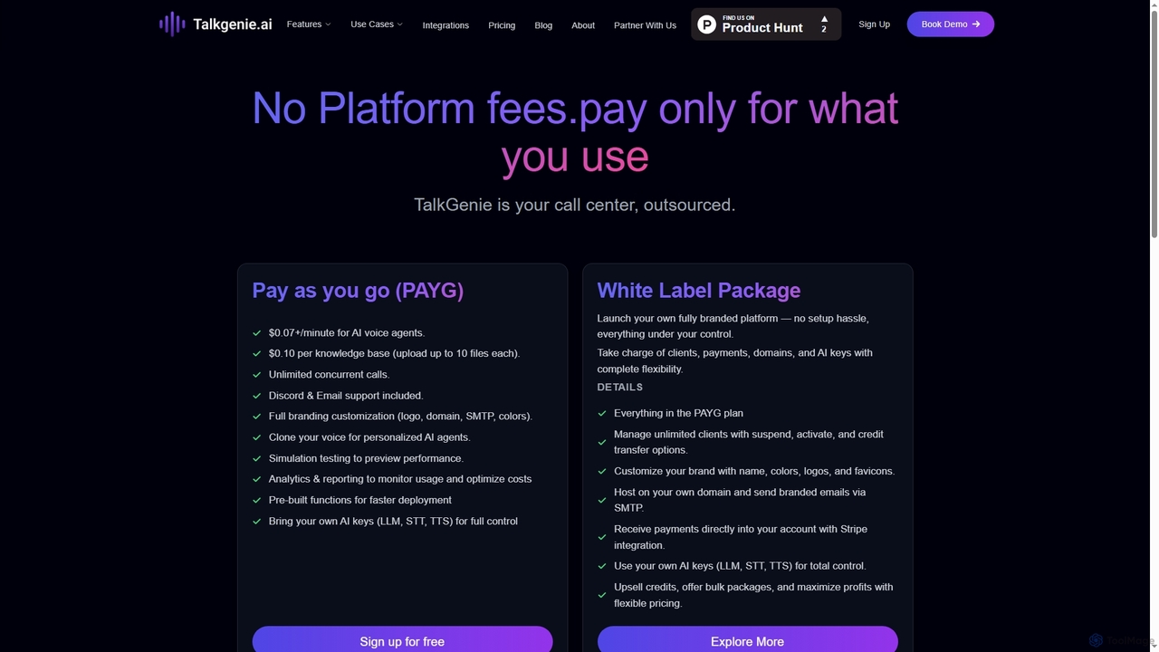 Pricing - Talkgenie.ai - TalkGenie for TalkGenie