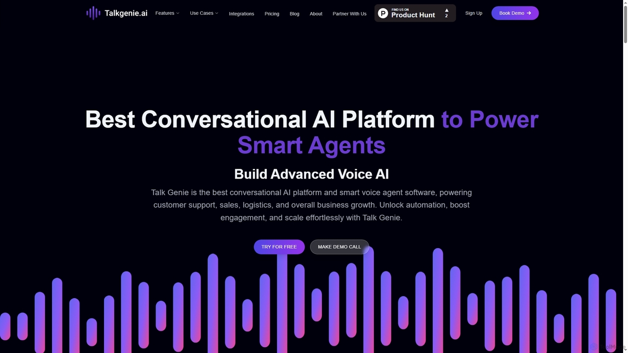 Best Conversational AI Platform & Agent Software | Talk Genie for TalkGenie