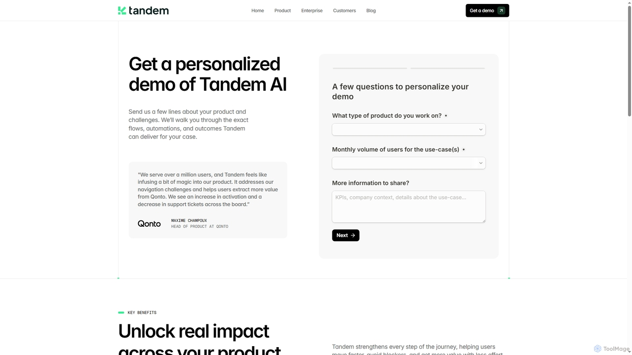 Tandem - Give your users an AI Copilot to get things done for Tandem