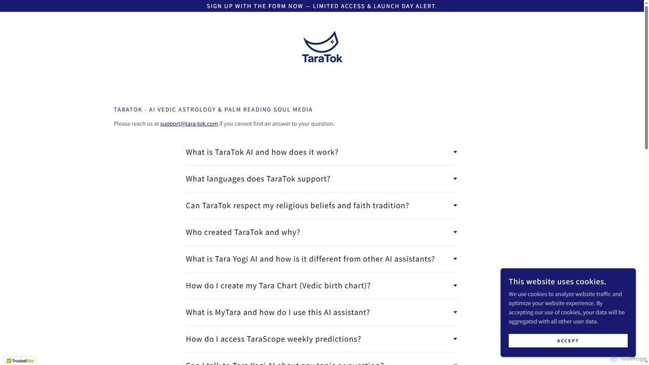 TaraTok - AI Vedic Astrology & Palm Reading Soul Media for TaraTok