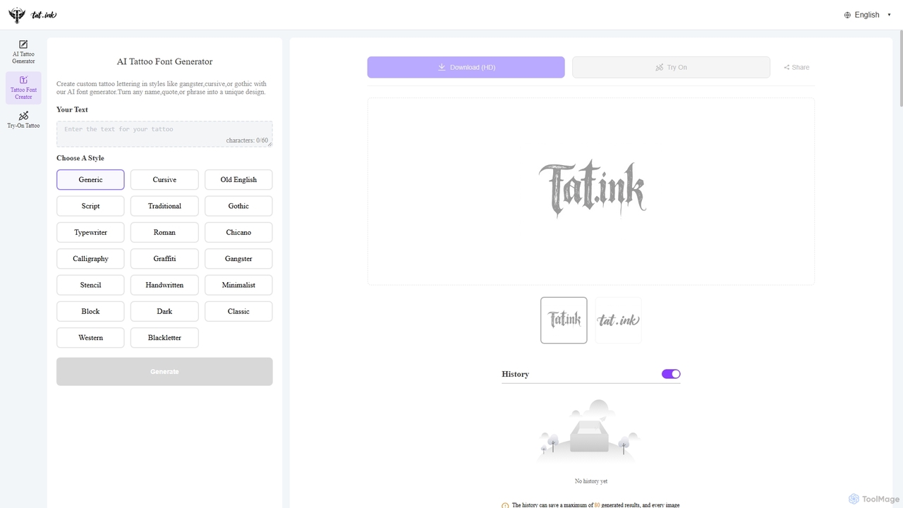 Free Tattoo Font Generator: Create Unique Designs with Tat Ink for Tat Ink