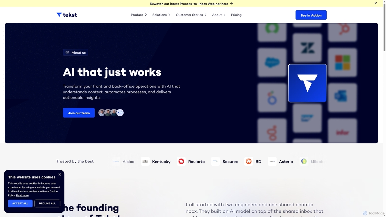 About Tekst | Enterprise AI that automates workflows—and drives results for Tekst