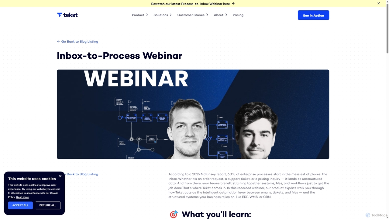 Inbox-to-Process Webinar for Tekst
