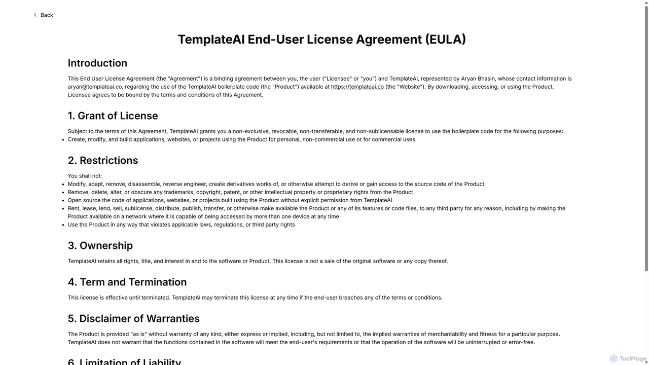 TemplateAI – NextJS AI Template for TemplateAI