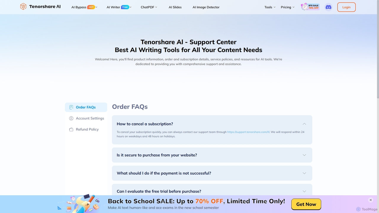 [OFFICIAL]Support Center | Tenorshare AI for Tenorshare AI