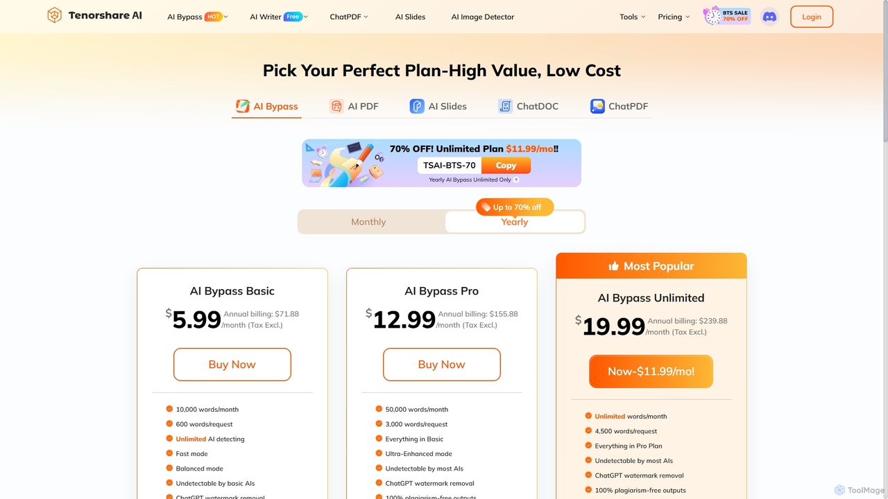 [Official] Buy Tenorshare AI Bypass - Undetectable AI for Tenorshare AI