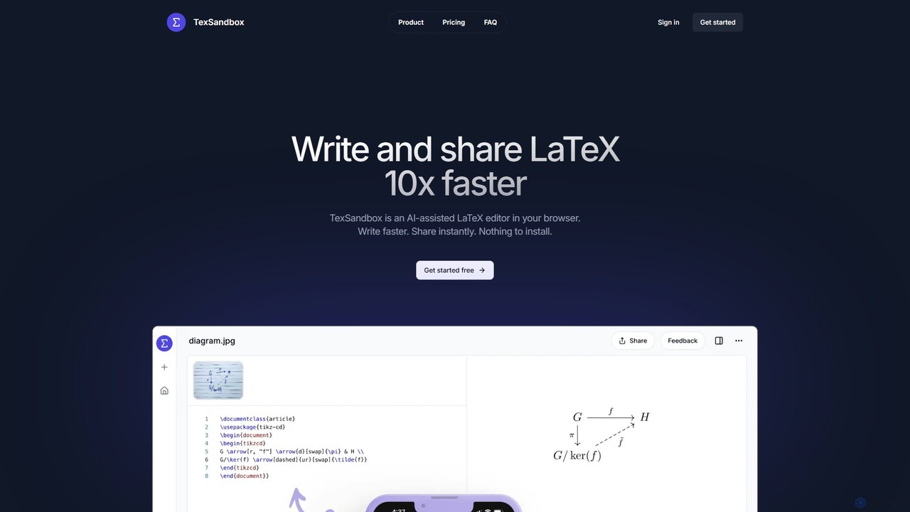 TexSandbox