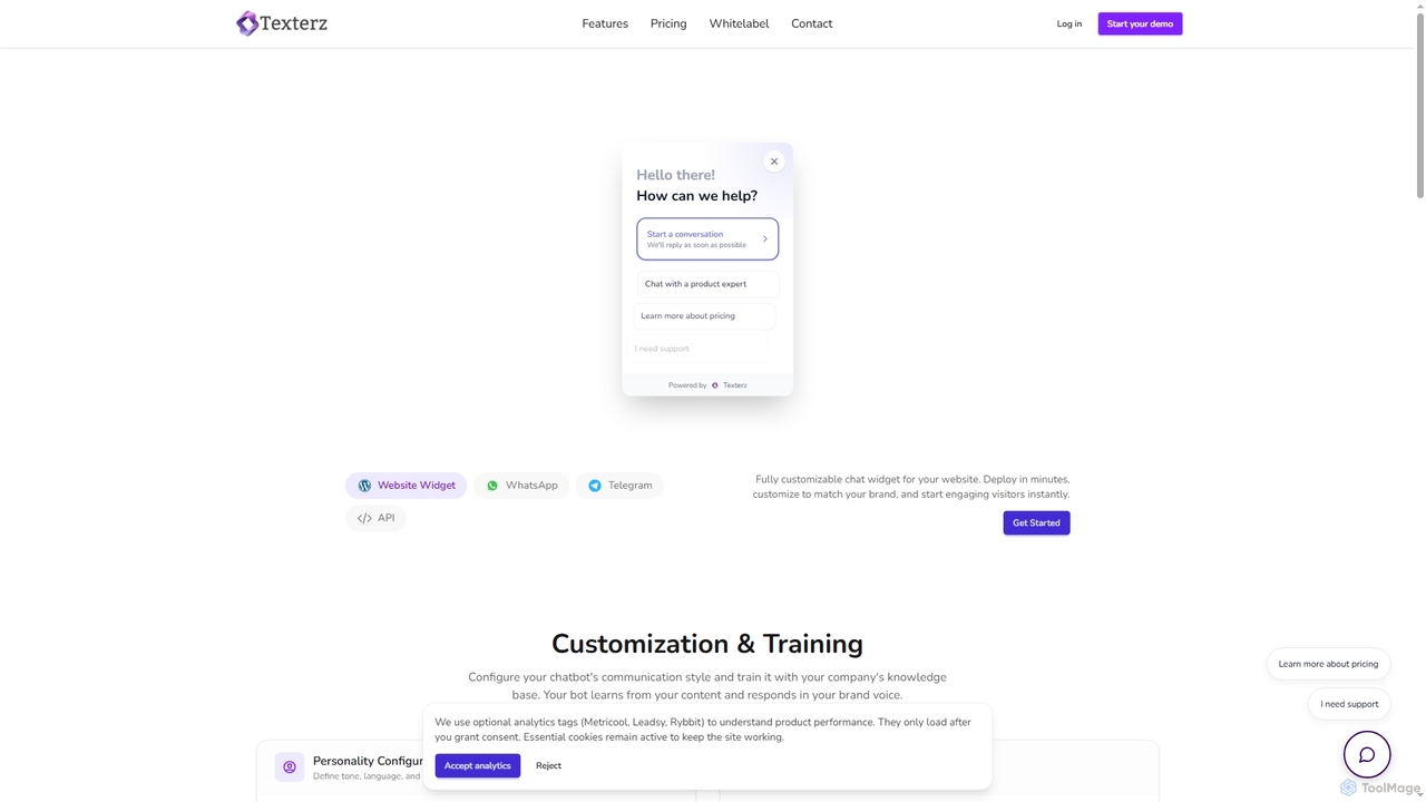 Features | Texterz.ai for Texterz