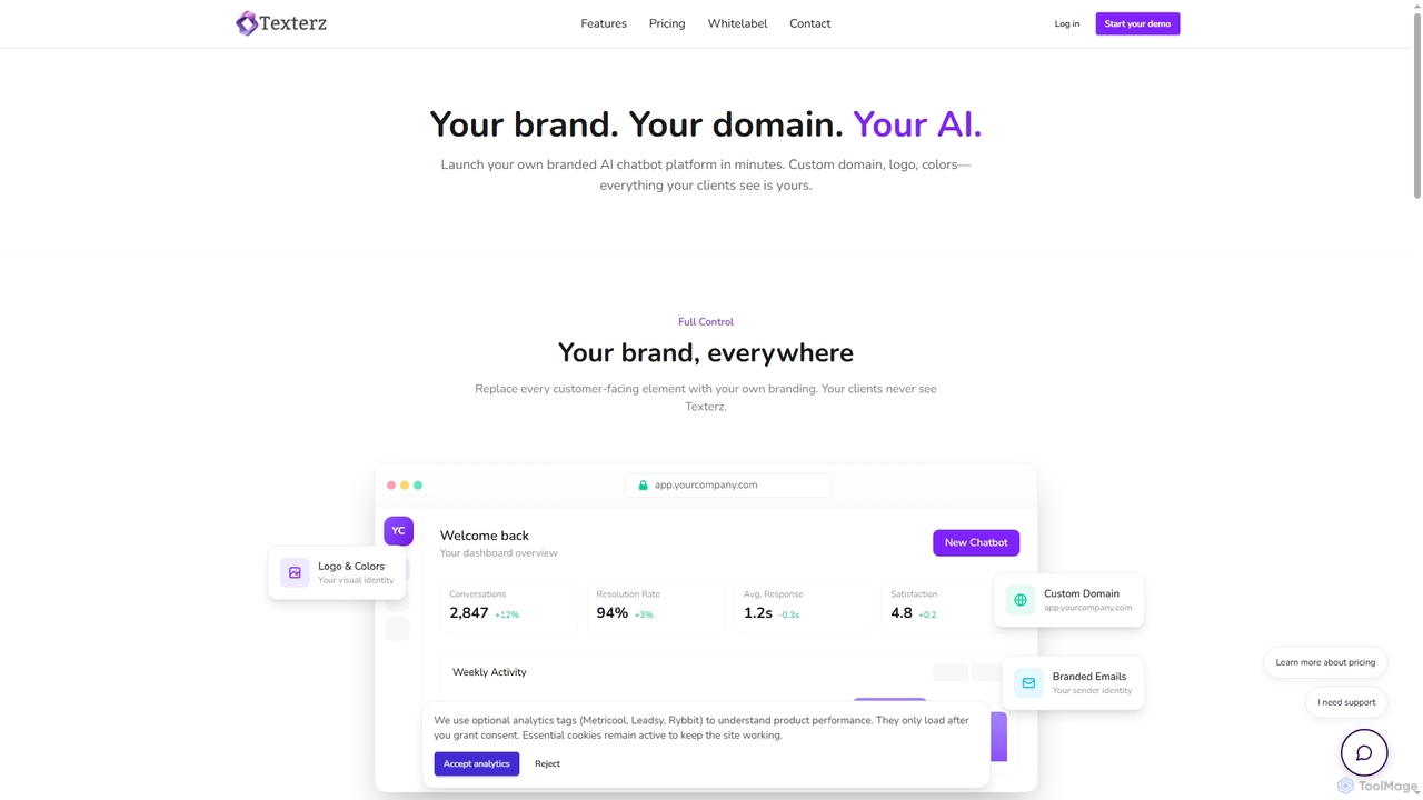 Whitelabel | Texterz.ai for Texterz
