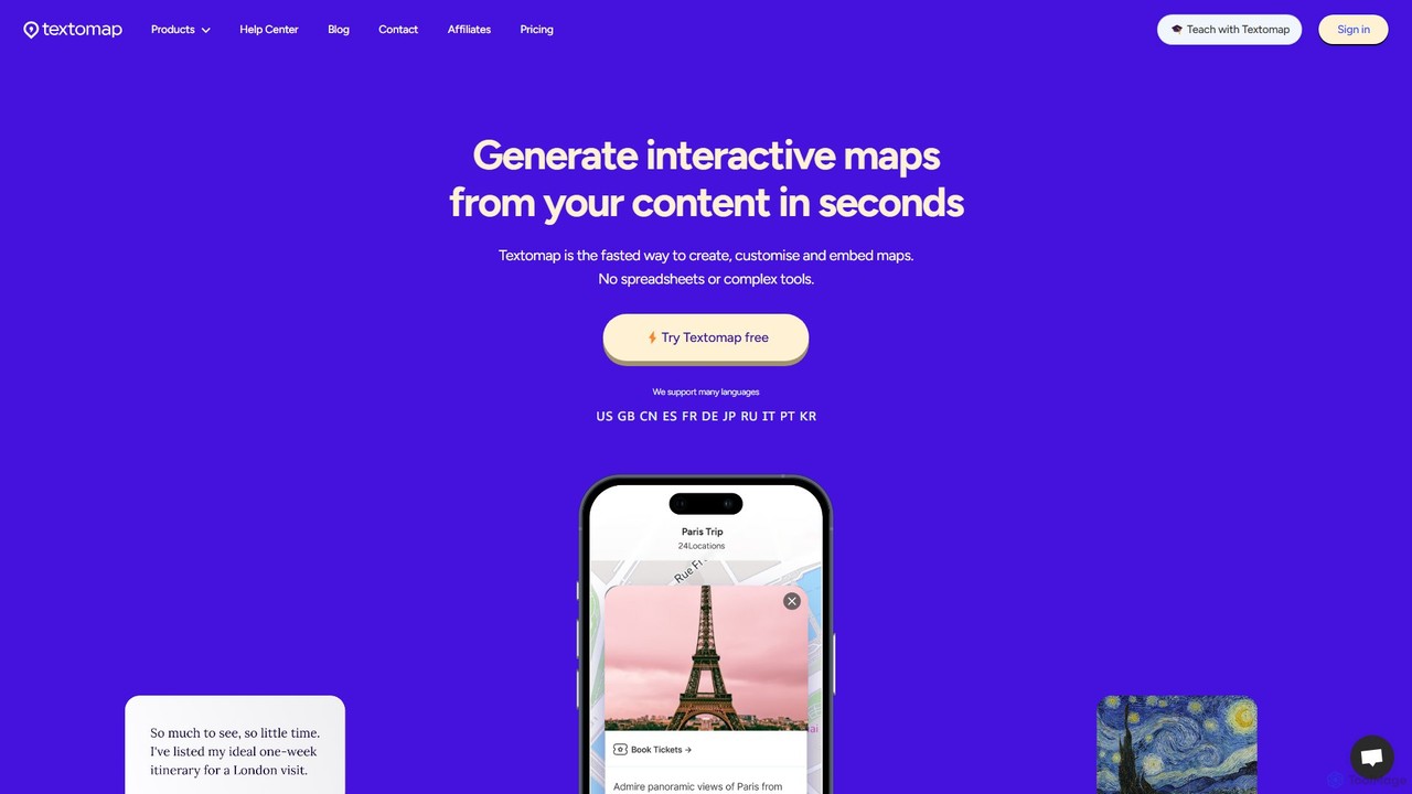Textomap