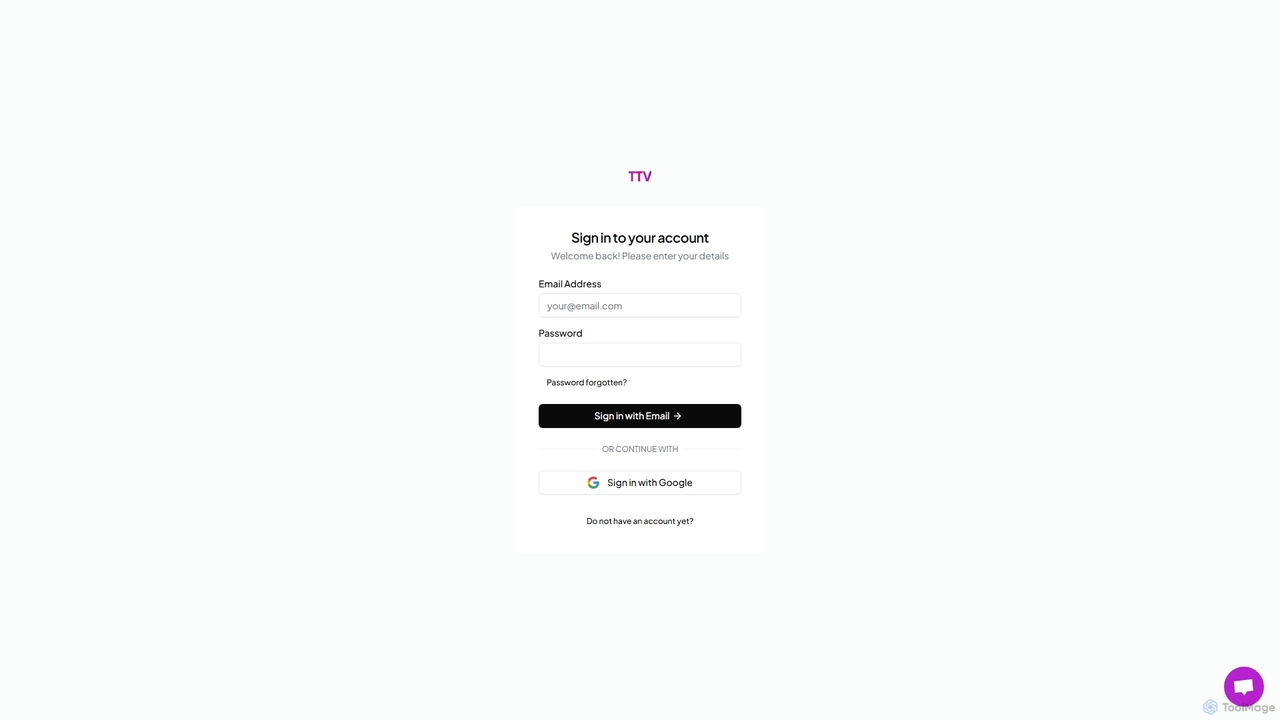 Sign In for TextToVideo.Bot