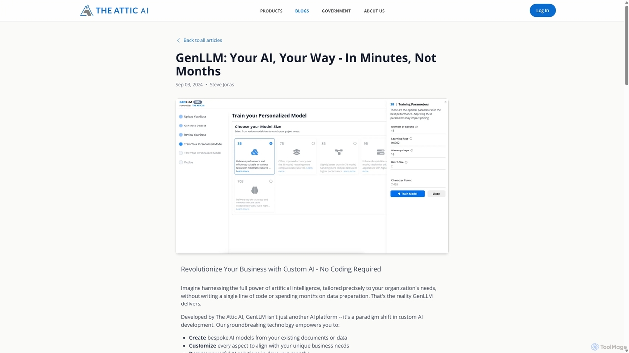GenLLM: Your AI, Your Way - In Minutes, Not Months - The Attic AI for The Attic AI