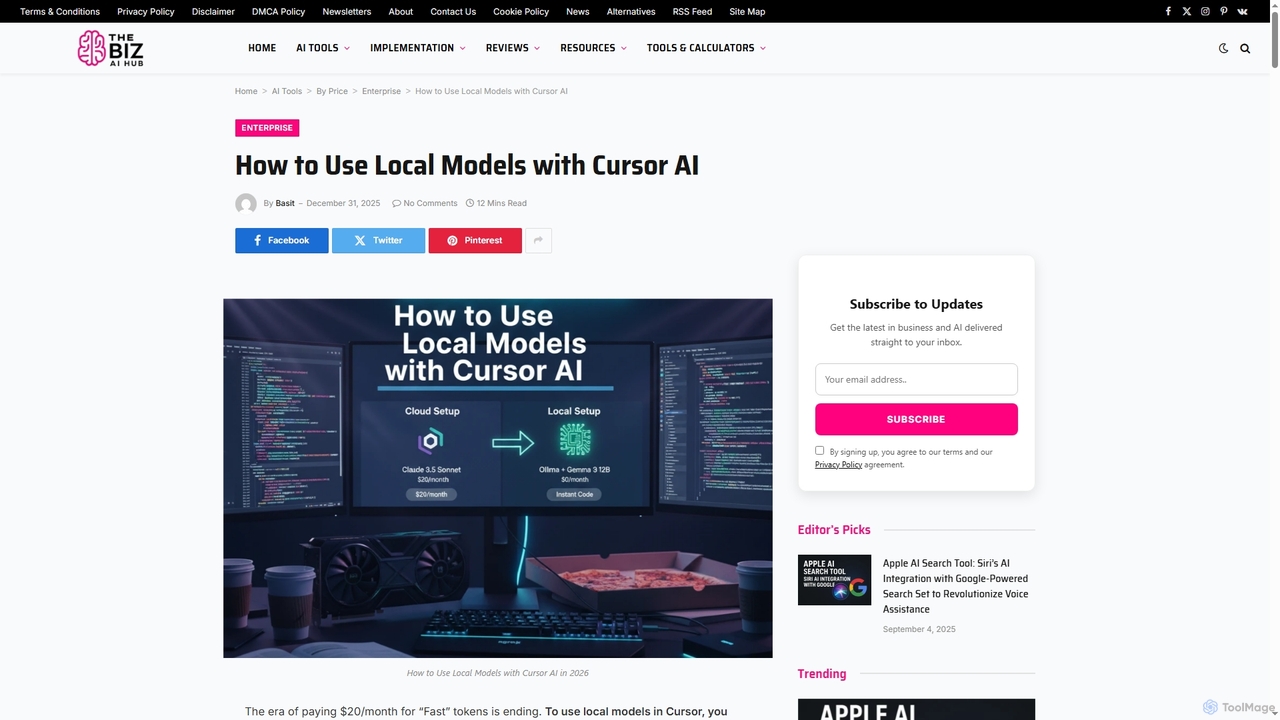 How to Use Local Models with Cursor AI in 2026 for The Biz AI Hub