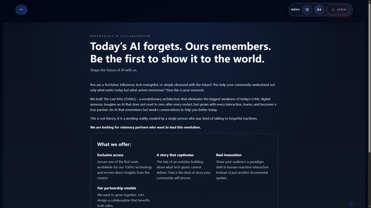 The Last RAG – We Create Evolving AI for The Last Rag
