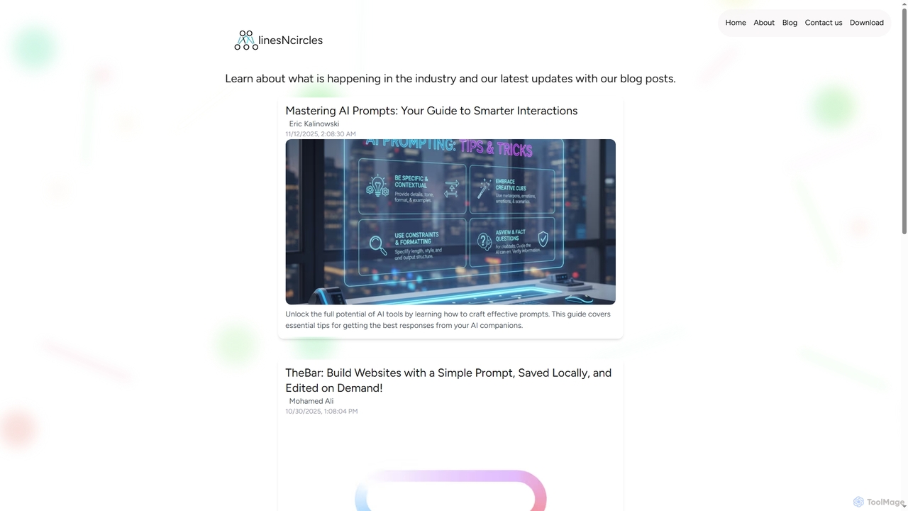 Blog - AI Insights & Updates | linesNcircles | linesNcircles for TheBar