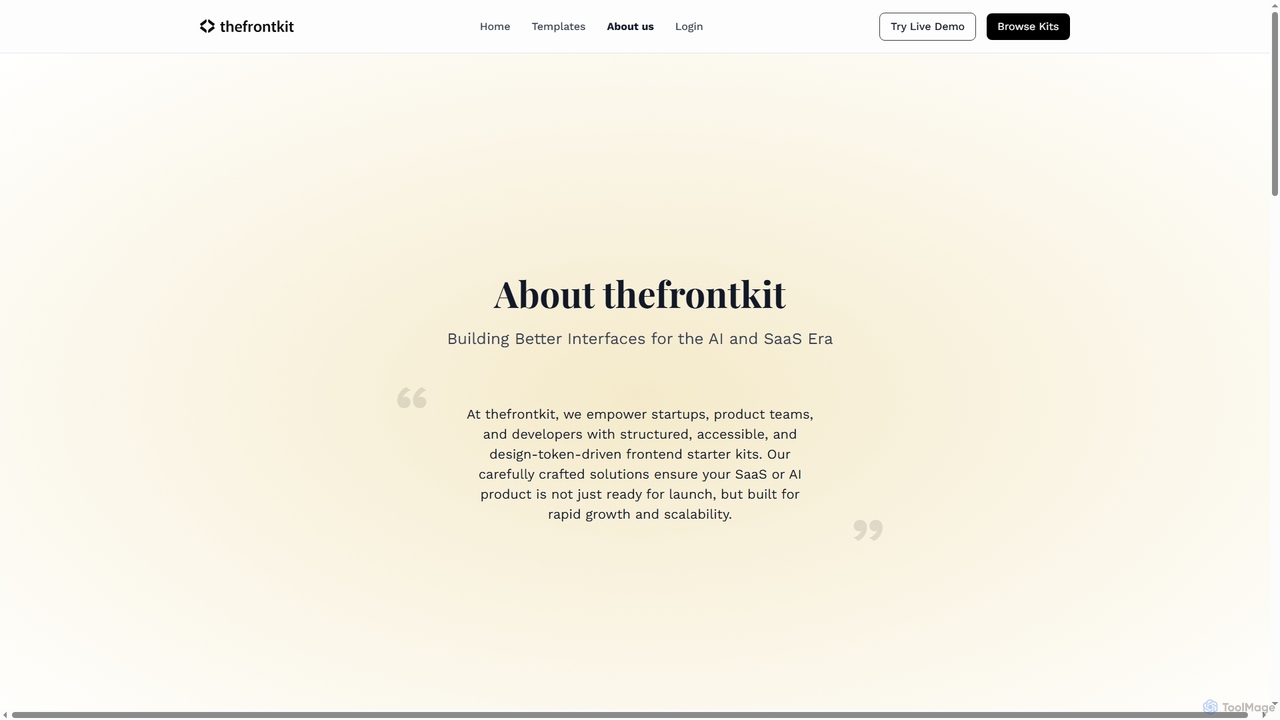 About - thefrontkit for Thefrontkit