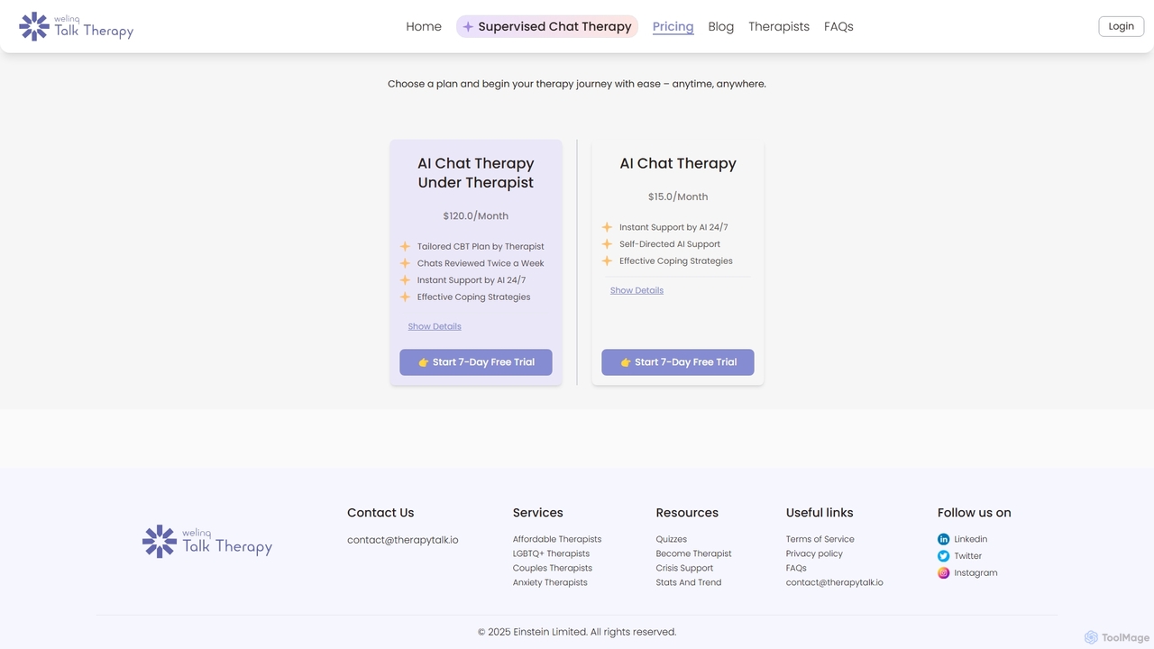 Affordable Therapy Plans & Pricing | Talk Therapy for Therapytalk