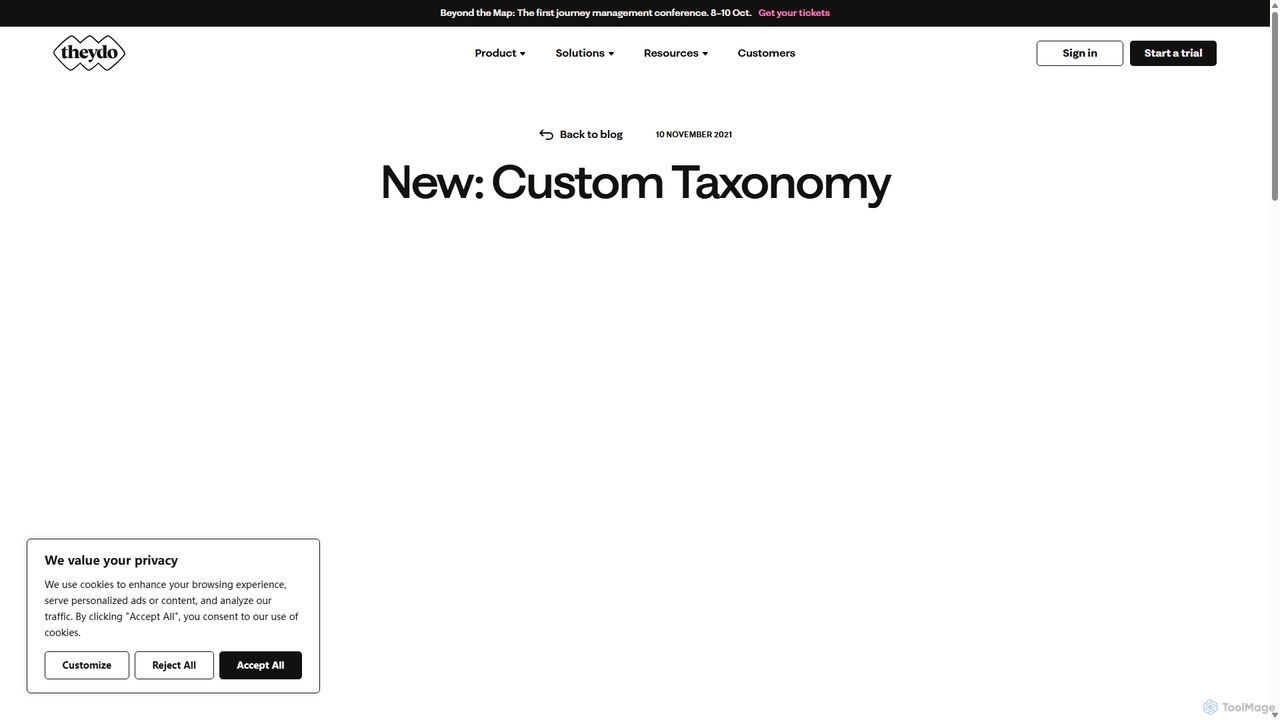 New: Custom Taxonomy for TheyDo