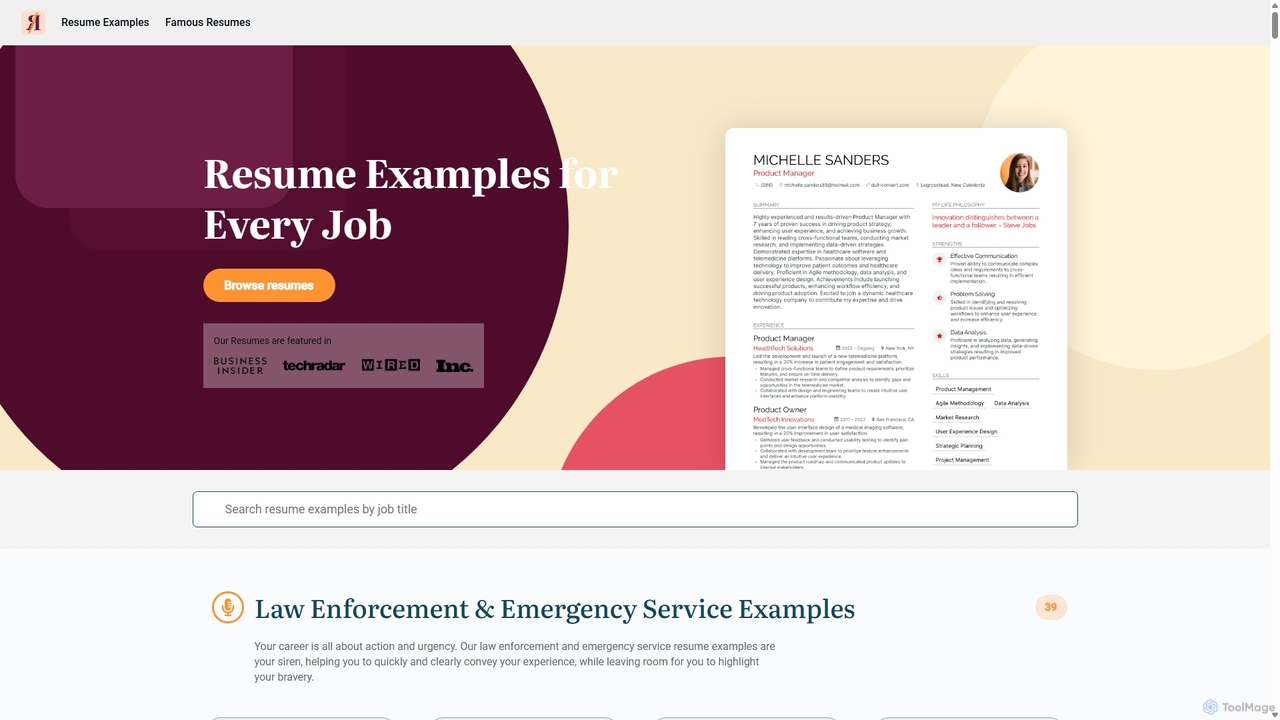 1800+ Resume Examples for Every Job in 2025 for This Resume Does Not Exist
