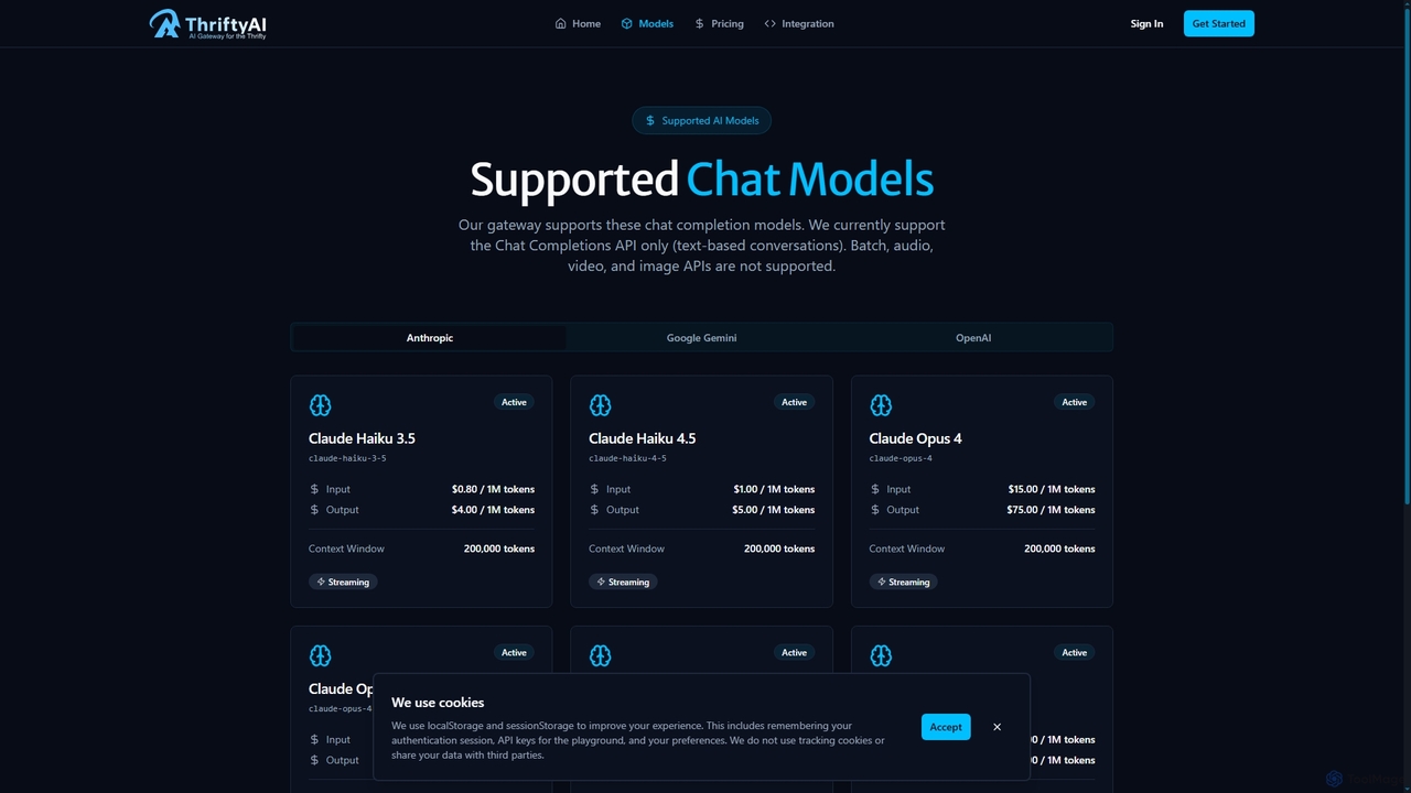 ThriftyAI - AI Gateway & Semantic Cache | Reduce AI Costs by 80% for ThriftyAI