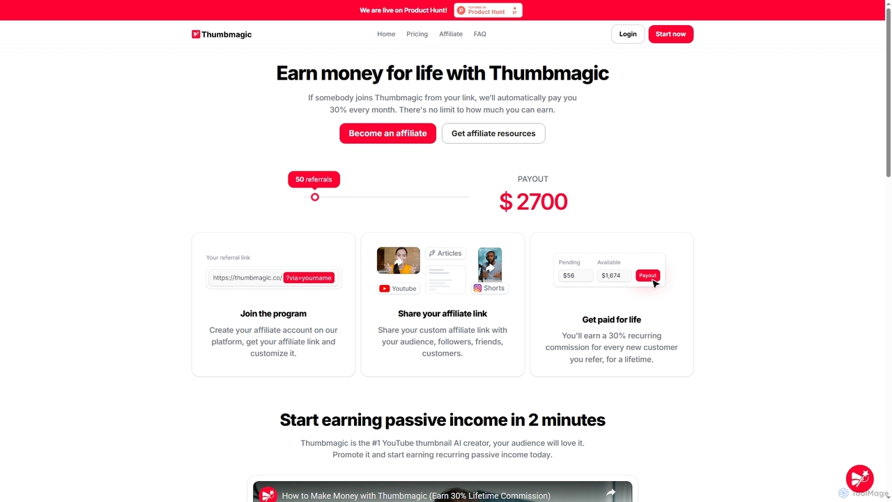 Affiliate Program for Thumbmagic
