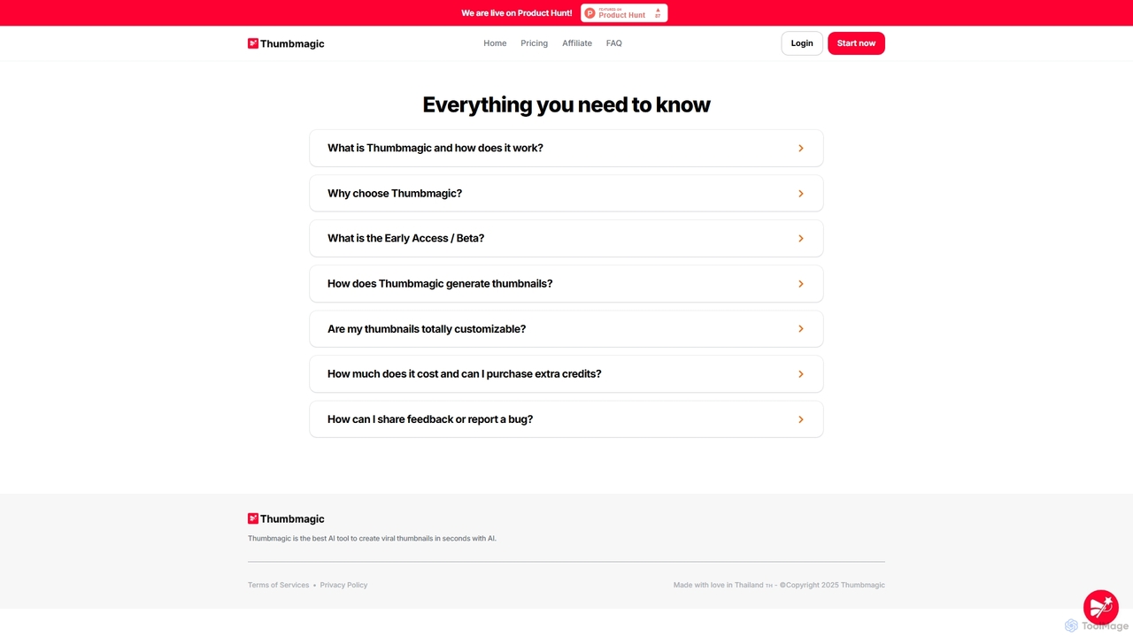 FAQ for Thumbmagic